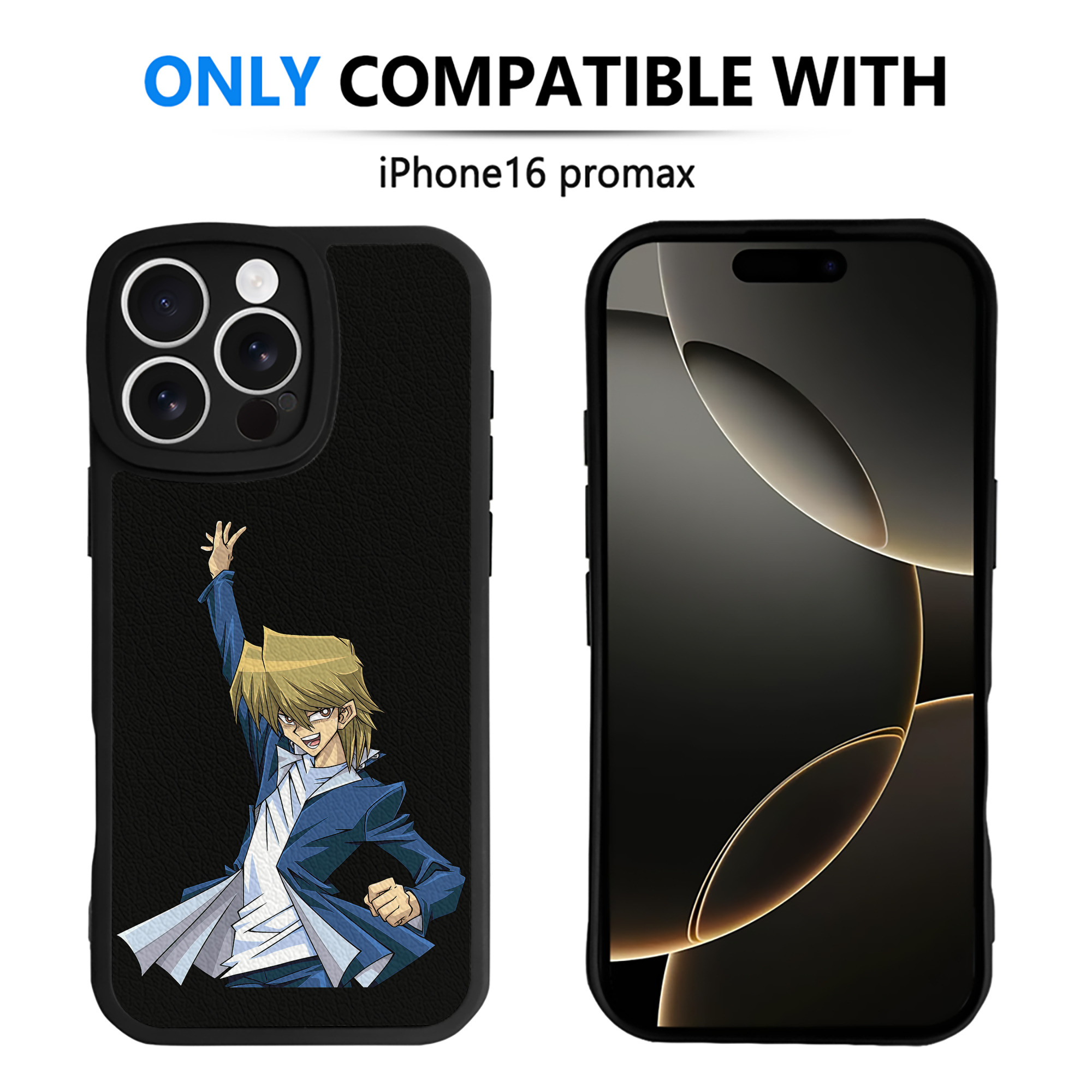 遊☆戯☆王 Yu-Gi-Oh! 【iPhone 16シリーズ対応】シリコンスマホケース（レザー調） 材質：シリコン
